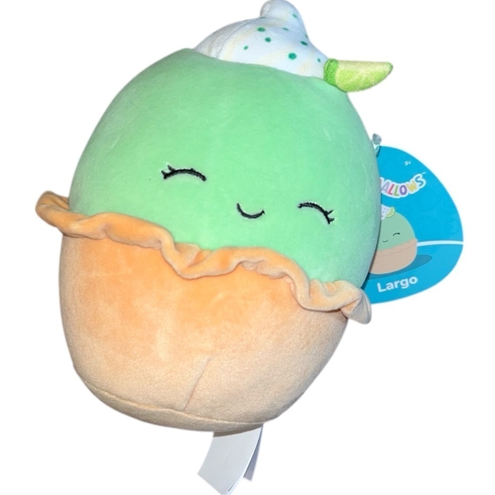 Squishmallow 5” Largo Key Lime Pie Dessert Food Plush Stuffed Toy